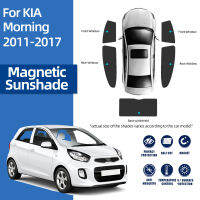 สำหรับ Kia PICANTO TA เช้า2011-2017แม่เหล็กม่านบังแดดรถยนต์โล่ด้านหน้ากระจกม่านด้านหลังเด็กหน้าต่างด้านข้างสีอาทิตย์ Visor