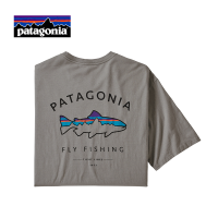 Patagonia เสื้อยืดคอก ลมแขนสั้นสําหรับผู้ชาย 38529