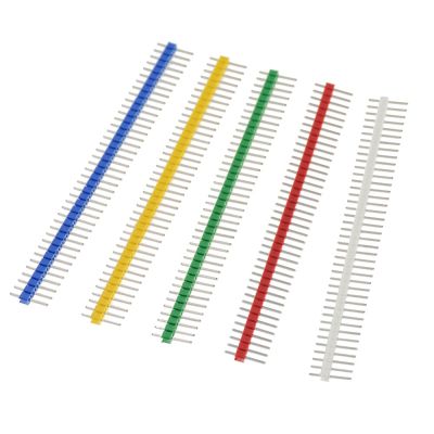 10 ชิ้น 3A pin connector ชาย 2.54 มม. pitch pin header strip แถวเดียว 40 pin ชุดเชื่อมต่อสำหรับ PCB board 40Pin 1x40 P