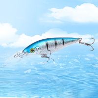 Luya Bait 3D Eye Laser Fake Bait 11cm/9.5g Plastic Simulation Fish Bait Long Tongue Mino Colorful Fake Bait for Sea Bass FishingLures Baits