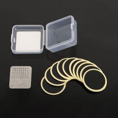 ☏✿☈ 1 Set Pre-glued Patch Puncture Repair Kit Bicycle Tire Patch Repair Kit with Metal Rasp and Portable Case for Bike Inner Tube