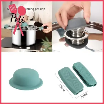 6 PCS Silicone Handles for Pots and Pans, Pot Handle Covers Heat Resistant,  Silicone Pot Lid Handle Cover, Pot Handle Covers for Kitchen