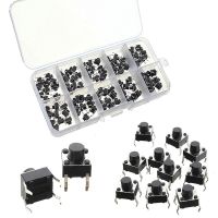 100Pcs 4Pin Micro Tactile Push ปุ่มสวิทช์ Momentary Miniature Tact ปุ่มกดสวิทช์6x6x5mm