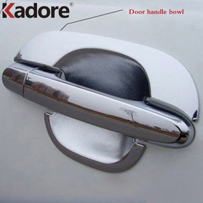 For Kia Sportage 2007 2008 2009 ABS Chrome Side Door Handel Bowl Cup Cover Trim Sticker Car Styling Exterior Accessories