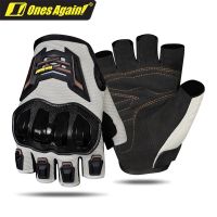 【CW】Summer Fingerless Motorcycle Gloves Lightweight Mtb Dirt Bike Half Gloves Mens Cycling Gloves Off-Road Racing Biker Equipment