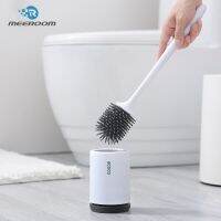 ECOCO Silicone Toilet Brush Silicone Wall-mounted Cleaning Brush Kit Rubber Head Flushing Brush for Bathroom, Washroom, WC