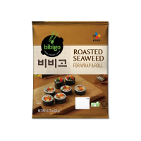 bibigo บิบิโก สาหร่ายแผ่นอบแห้ง กิมบับกิม 22 กรัม สาหร่ายห่อข้าวเกาหลี Korean Roasted Seaweed 22g.