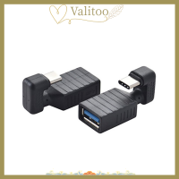 [Valitoo] ขึ้นและที่เป็นมุมลง USB C ประเภท C เพื่อ USB อะแดปเตอร์ขยาย OTG 3.0ตัวเมีย