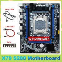 X79 S288 Motherboard Desktop Motherboard +SATA Cable+Switch Cable+Baffle LGA2011 M.2 NVME Support 4X32G DDR3 for E5 2620 2630 2640 2650 CPU