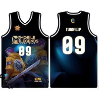 Ready Stock MOBILE LEGENDS LING - ALFA FULL SUBLIMATION BASKETBALL JERSEY SHORT CUSTOMIZED