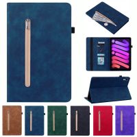 For iPad Mini 6 Case 2021 case PU Leather Luxury Wallet Zipper Tablet Cover for IPad mini 6 5 4 3 2 1 Shockproof Stand Shell