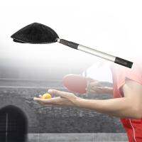 Retractable Handle Table Tennis Ball Picker Pickup Net Storage Bag ยิมสีดำ