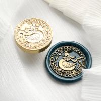 Swan Embossed Copper Head Wax Seal Stamp Heads for Postage Journal Package Wedding Gifts Envelope Handmade Tools