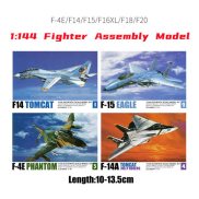 1 144 Fighter Assembled Model F-14 F-15 F A-18 Military Simulation Model