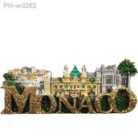 Monaco Resort and Culture Souvenirs Magnetic Stickers for Refrigerator Creative Home Decor Message Board Magnets Office Decor