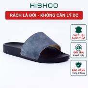 Dép quai ngang slipper xám cao cấp nam