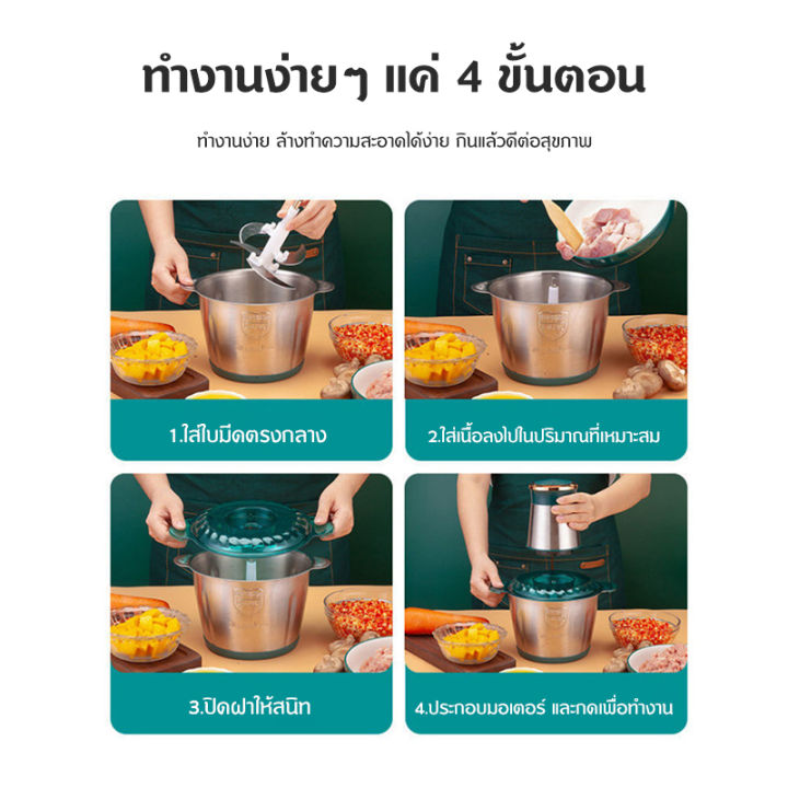 liven-เครื่องบด-เครื่องบดสับ-เครื่องบดเนื้อไฟฟ้า-2-3ลิตร-เครื่องบดเนื้อ-เครื่องบดอาหารเครื่องบดเนื้อไฟฟ้า-เครื่องผสมสแตนเลส