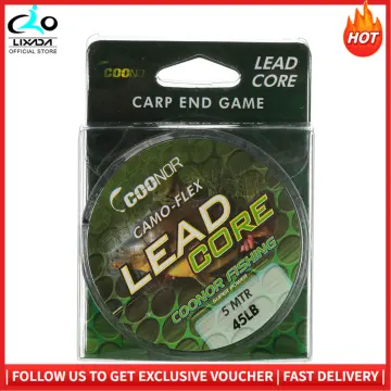 5m Leadcore Braided Camouflage Carp Fishing Line Hair Rigs Lead Core  Fishing Tackle