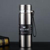 ☸✙ 600ml/800ml/1000ml Thermos Vacuum Insulated Cup Mug Portable Insulated Water Bottle Double Stainless Steel Hot Water Flask