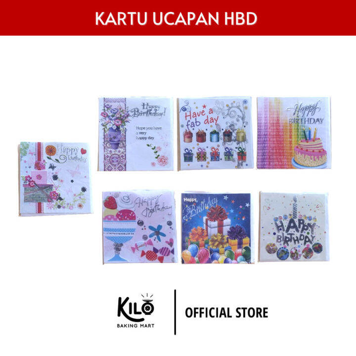 Kartu Ucapan HBD Kartu Ucapan Ulang Tahun / Greeting Card Happy
