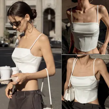 Square Neck Crop Tops for Women