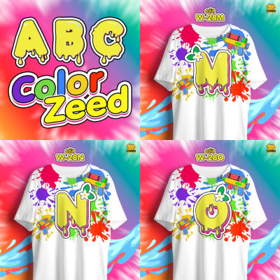 เสื้อสงกรานต์ ABC Color Zeed เสื้อตัวอักษรรุ่น MAX (MNO)