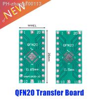 10PCS QFN20 Transfer Board Adapter PCB Pinboard SMD to DIP20 DIP Pin IC Test Plate 0.5mm 0.65mm 2.54mm Pitch Converter Socket