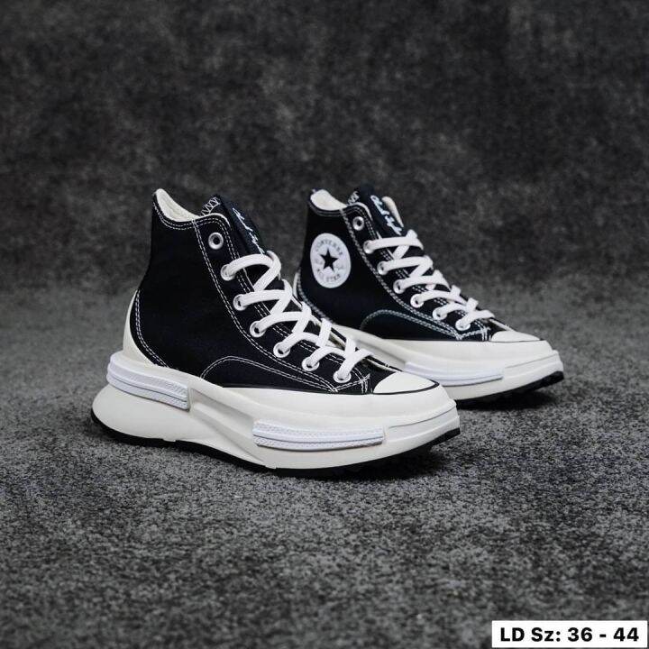 รองเท้าผ้าใบหุ้มข้อ-converse-all-star-สีดำ