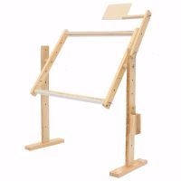 Frame Floor Stand Adjustable Wood Pine Cross Stitch Embroidery Tapestry Hoops Hight Tools Sewing Handmade Tool