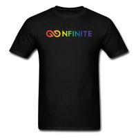 ข้อเสนอพิเศษ Infinite Gay Pride T-shirts Cotton Tops T Shirt Top Tshirts For Men VALENTINE DAY Geek Design Clothes Rainbow Letter Print Tees WKJJS-5XL