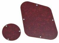 KAISH 145x105.3mm LP Rear Control &amp; Switch Plate Cavity Cover For USA LP Red Pearl