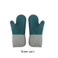 ห้องครัวไมโครเวฟในครัวเรือนกันความร้อน Glovesbaking ซิลิโคน Anti-Scald Mittsthickened ทนความร้อน Mittens