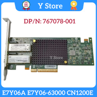 Y Store สำหรับ HP สำหรับ HPE E7Y06A E7Y06-63000 CN1200E 767078-001 10Gb Dual-Port TEN Gigabit Network Adapter Fast Ship