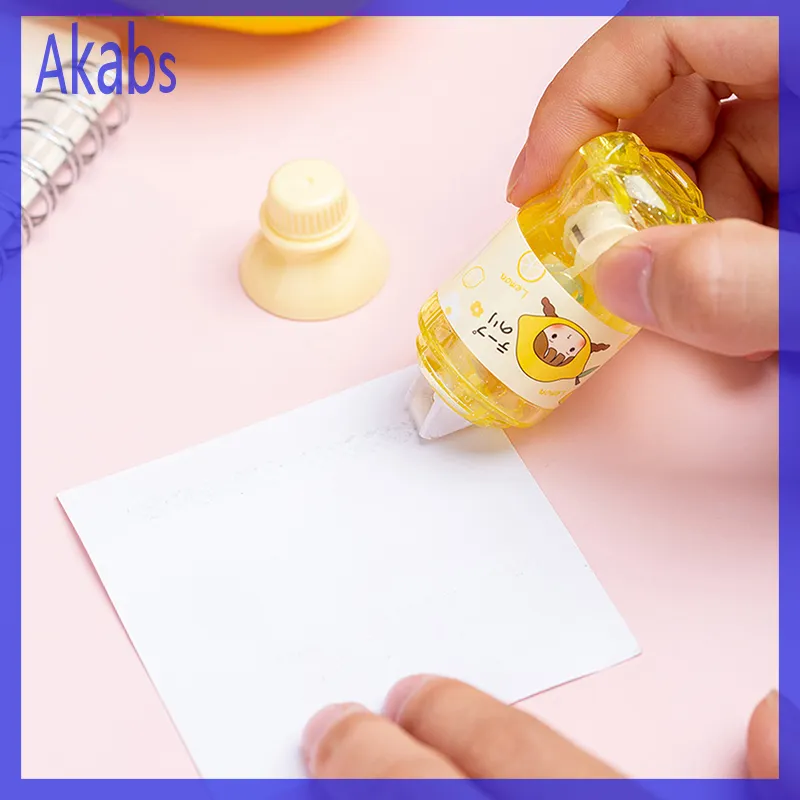 Akabs 1PC Random Color Cute Candy Color Double Sided Adhesive Core Reel Glue  Tape For Scrapbooking Card Making Crafts DIY Journal