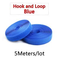 5Meters/Pairs 20mm BLUE Non-Adhesive Hook and Loop fastener Tape Sewing-on the hooks  adhesive Magic tape DIY/No glue