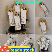 2023 NEW for✻☏ Lovely Cat Golf Club Cover 1 3 5 UT Wood Headcover for Driver Hybrid Fairway Wood Cover Waterproof PU Leather Protector Novelty Cute Gift Golf Accessories