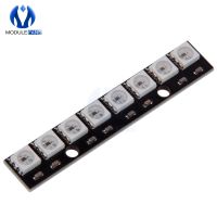 Black 8 Channel WS2812 5050 RGB 8 LEDs Light  Built-In Full Color-Driven Development Board Strip Driver Board for Arduino