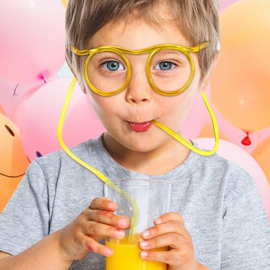 Drinking Straw Eyeglasses