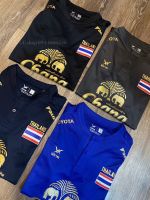 Thailand เสื้อกีฬา เสื้อกีฬาคอจีน VINS va1903 daikin ** งานอัดเฟล็กทั้งตัว