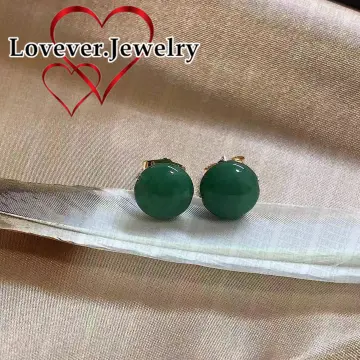 Qīng Zhong Jade Earrings (with 14K Gold) – FYORO