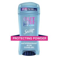 Secret PROTECTING POWDER โรลออน Antiperspirant and Deodorant 48 HR Clear Gel