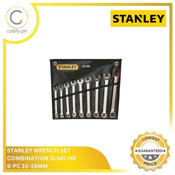 Stanley Wrench Set Combination Slimline 9pc 1019mm Lazada PH