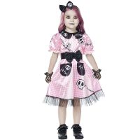 ชุดแฟนซี ตุ๊กตา บาร์บี้ ผี สำหรับเด็ก คอสเพลย์ ฮาโลวีน Barbie Doll Ghost Scary Halloween Costume for Girl