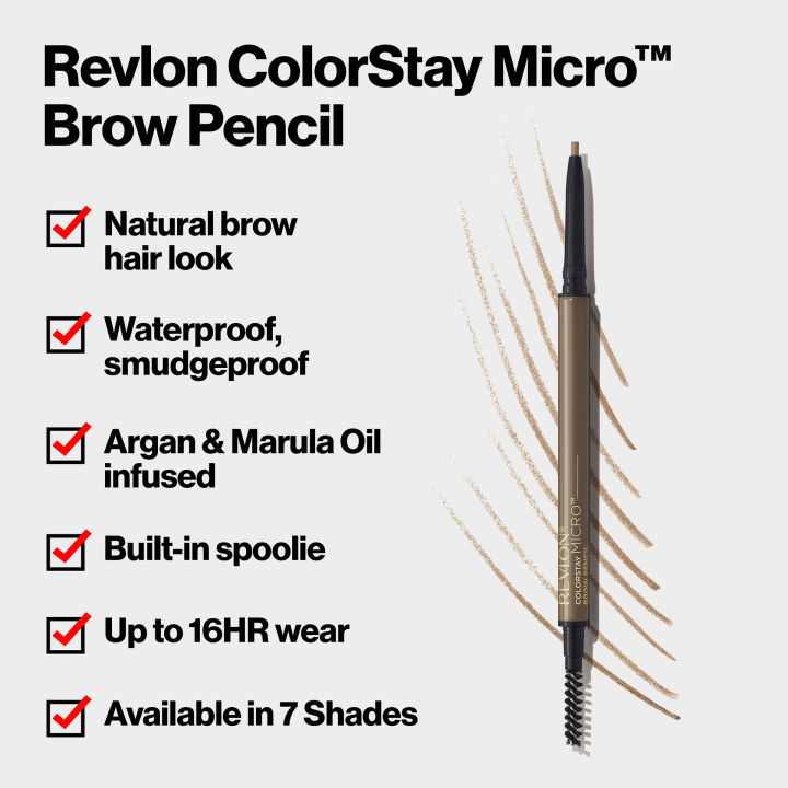 สินค้าใหม่-revlon-colorstay-micro-brow-pencil-เรฟลอน-คัลเลอร์สเตย์-ไมโคร-บราว-เพนซิล-ดินสอเขียนคิ้ว-สวยคมชัดติดทน-เครื่องสำอาง