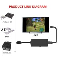 N64 To HDMI Converter HD Link Cable For N64GameCubeSNES Plug and Play 1080P Nintendo 64 To HDMI Converter AT