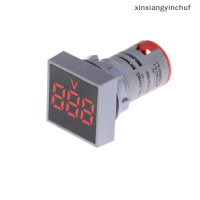 ⚙️[xinxiang] 22mm AC12-500V voltmeter Square PANEL LED Digital Voltage Meter INDICATOR LIGHT