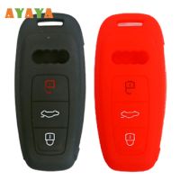 dfgvedvg TPU Car Key Case Cover For Audi A6 A7 A8 E-tron Q5 Q7 Q8 C8 D5 Keyless Remote Protection Shell Skin Holder Auto Fob Accessories