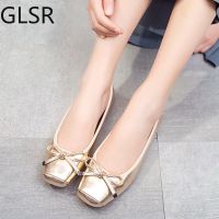 Fashion Flats Women Shoes Casual Women Flats Soft Elegant Ladies Boat Shoes Slip-on Woman Ballet Flats Black Gold Grey A1375