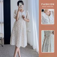 【DT】hot！ Maternity Fashion Size Floral 2022 Dresses Print French Nursing Breastfeeding