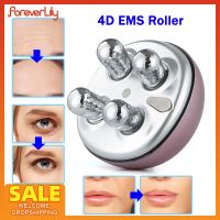 ZZOOI EMS Wirelss 4D Roller Face Lifting Massager Micro-Current Tighten Face Wrinkle Removal Home Use Multi-Functional Beauty Device